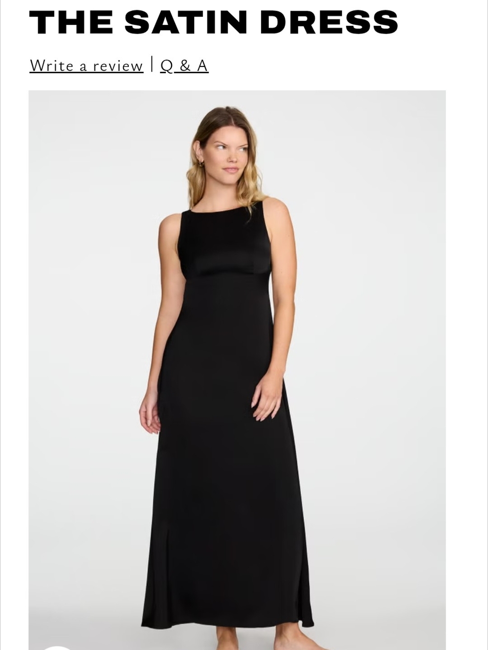 Cuup Satin Dress - Black Women's Satin Maxi Dress
